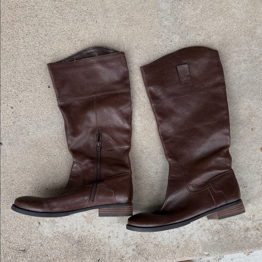 Nine West Leather Knee-High Boots